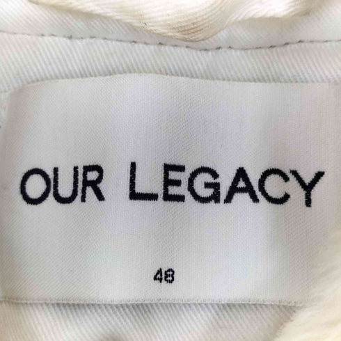 アワーレガシィー OUR LEGACY 14AW WHITE STONE CANVAS フライトジャケット メンズ  48